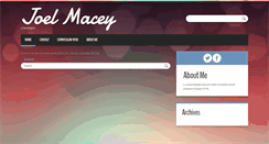 Desktop Screenshot of joelmacey.com