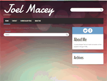 Tablet Screenshot of joelmacey.com